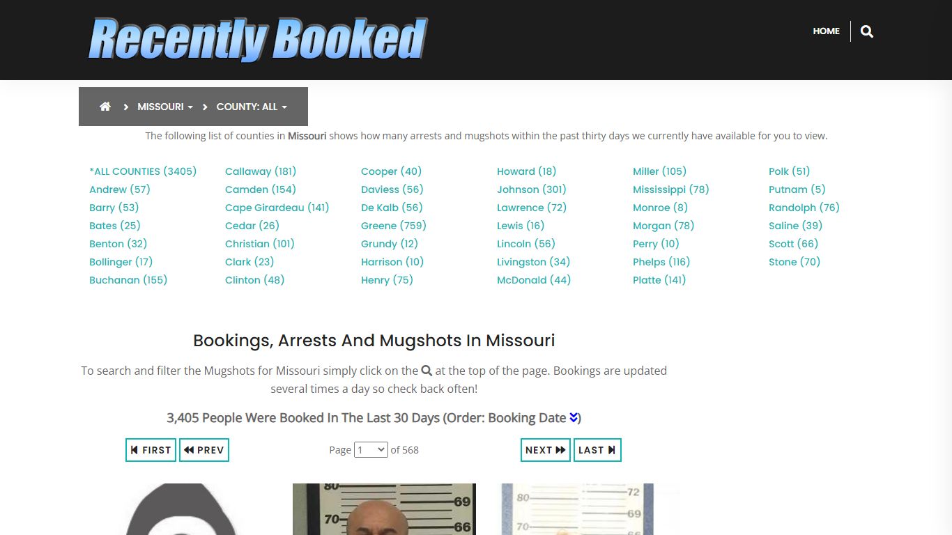 Bookings, Arrests and Mugshots in Cape Girardeau County, Missouri